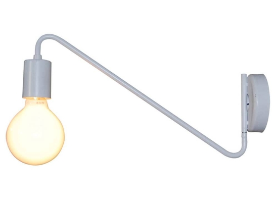 Φωτιστικό Τοίχου - Απλίκα HL-3549-1 77-3964 Mala White  Homelighting Μέταλλο