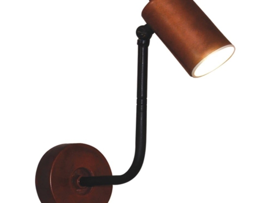 Φωτιστικό Τοίχου - Απλίκα HL-3552-1S 77-4416 Molly Old Copper & Black  Homelighting Μέταλλο
