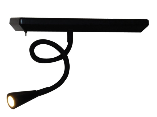Φωτιστικό Τοίχου HL-3596 S1 77-4176 Rowan Black Homelighting Μέταλλο,Ξύλο