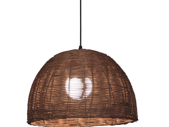 Φωτιστικό Οροφής 77-3613 ΗΜ6 Saman 38 Brown - Black Homelighting Bamboo