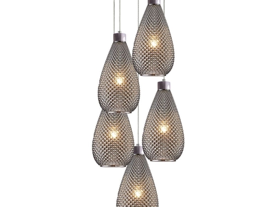 Φωτιστικό Οροφής 77-3738 SE4285-05 SM Dario Smoke Glass Homelighting Γυαλί
