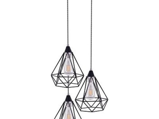 Φωτιστικό Οροφής 77-4347 SE148-19-3 Mila Black Homelighting Μέταλλο