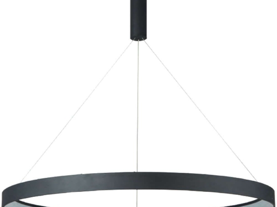 Φωτιστικό Οροφής 77-8140 Led Smart 100cm Amaya Black Homelighting Αλουμίνιο,Ακρυλικό