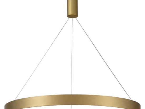 Φωτιστικό Οροφής 77-8148 Led 80cm Amaya Gold Mat Homelighting Αλουμίνιο,Ακρυλικό
