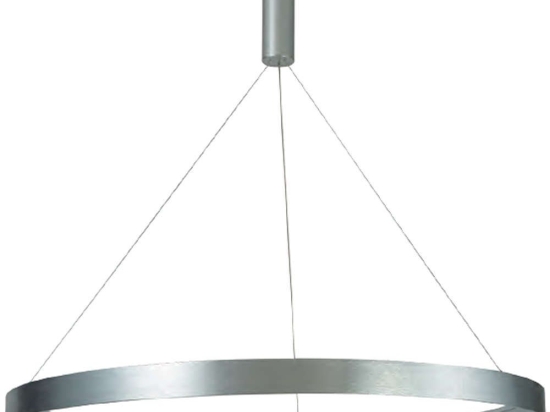 Φωτιστικό Οροφής 77-8146 Led 100cm Amaya Nickel Mat Homelighting Αλουμίνιο,Ακρυλικό