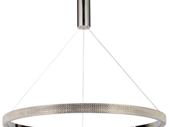 Φωτιστικό Οροφής 77-8164 Led 80cm Amarylis Chrome Homelighting Κρύσταλλο,Μέταλλο