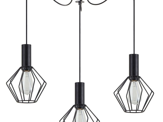 Φωτιστικό Οροφής Adept Tube 77-8528 65x65x300cm 3xE27 60W Black Homelighting