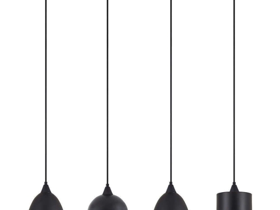 Φωτιστικό Οροφής - Ράγα Adept Flex 77-8957 85x16x300cm 4xE27 60W Black Homelighting
