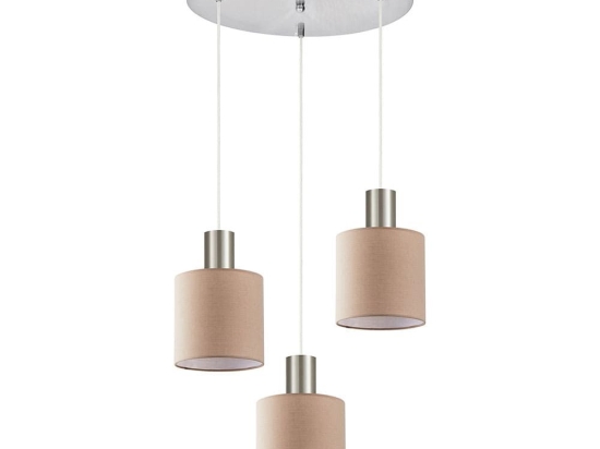 Φωτιστικό Οροφής Adept Tube 77-8432 35x35x300cm 3xE27 60W Nickel-Brown Homelighting