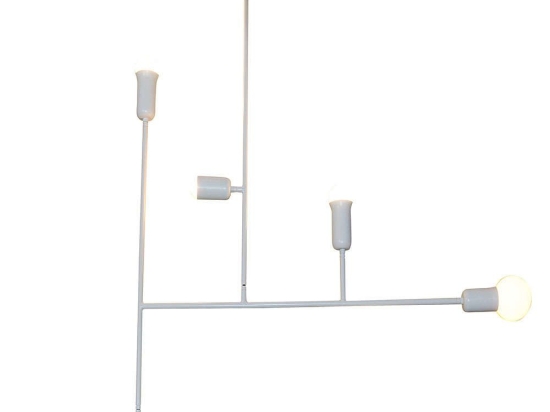 Φωτιστικό Οροφής - Ράγα Rodney HL-3525-6 77-3813 120x120x101cm 6xE27 40W White Homelighting