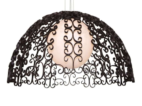 Φωτιστικό Οροφής Lewis HL-3586-1 PXL 77-4022 125x125x120cm 1xE27 60W Rust Homelighting