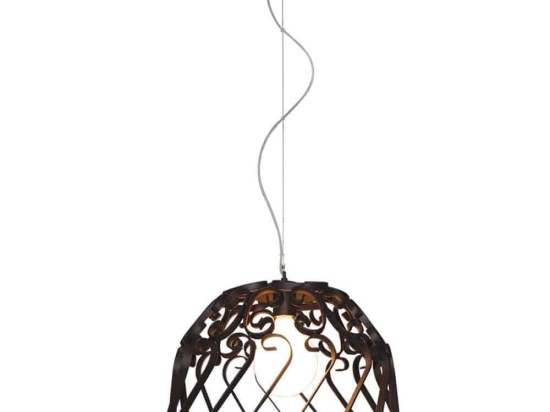 Φωτιστικό Οροφής Lewis HL-3586-1APXL 77-4005 50x50x100cm 1xE27 60W Bronze Homelighting