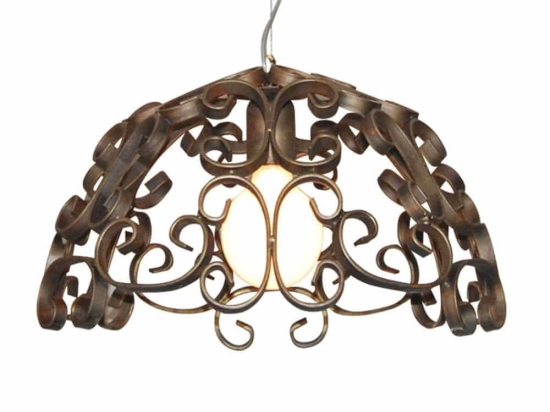 Φωτιστικό Οροφής Bale HL-3586-1PL 77-4040 45x45x100cm 1xE27 60W Rust Homelighting