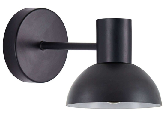 Φωτιστικό Τοίχου - Απλίκα Adept 77-8318 15x24x18cm 1xE27 60W Black Homelighting