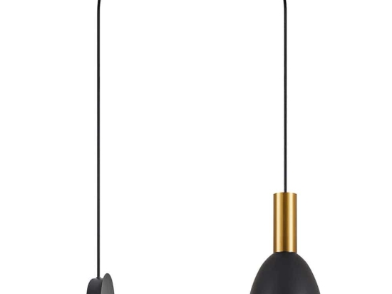 Φωτιστικό Τοίχου Adept Tube 77-8830 50x16x300cm 1xE27 60W Black-Gold Homelighting