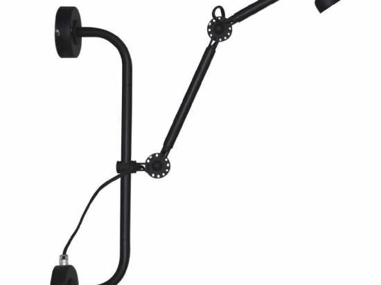 Φωτιστικό Τοίχου Focus HL-W 14S B 77-3289 20x27x49cm 1xE27 60W Black Homelighting
