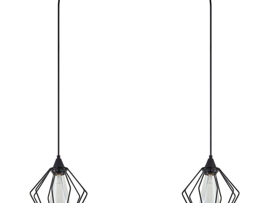 Φωτιστικό Οροφής Adept 77-8749 55x25x300cm 2xE27 60W Black Homelighting