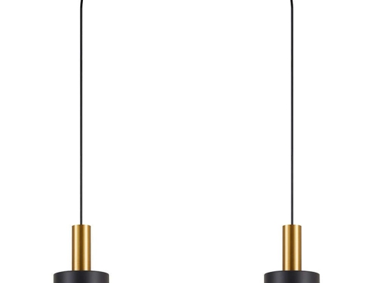Φωτιστικό Οροφής Adept Tube 77-8634 50x14x300cm 2xE27 60W Black-Gold Homelighting