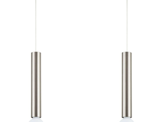 Φωτιστικό Οροφής Adept Tube 77-8661 30x11x300cm 2xE27 60W Nickel Homelighting