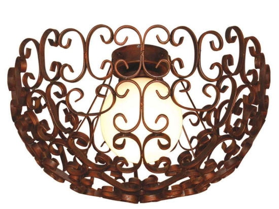Φωτιστικό Οροφής Bale HL-3587-1X 77-4050 65x65x40cm 1xE27 60W Copper Homelighting