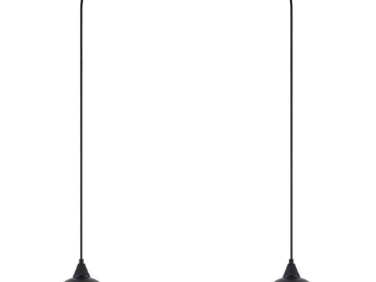 Φωτιστικό Οροφής Κρεμαστό Adept 77-9052 50x15x300 E27 60W Black Homelighting Μέταλλο