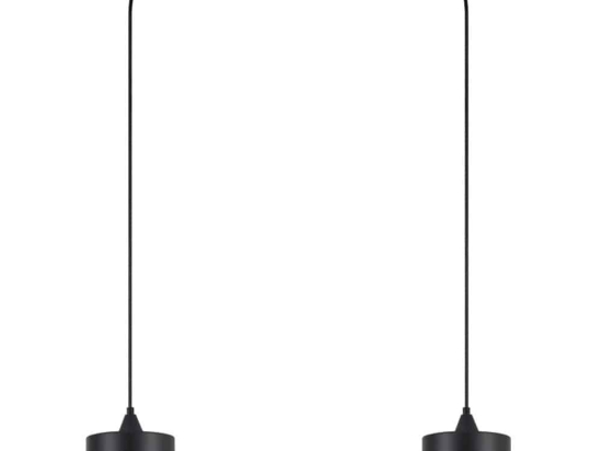 Φωτιστικό Οροφής Κρεμαστό Adept 77-9036 50x14x300 E27 60W Black Homelighting Μέταλλο