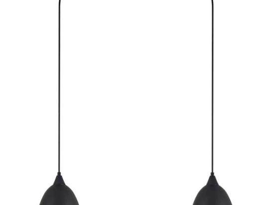 Φωτιστικό Οροφής Κρεμαστό Adept 77-9044 50x16x300 E27 60W Black Homelighting Μέταλλο