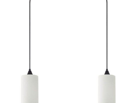 Φωτιστικό Οροφής Κρεμαστό Adept Tube 77-9000 11x300cm 2xE27 60W White Homelighting Κρύσταλλο,Γυαλί