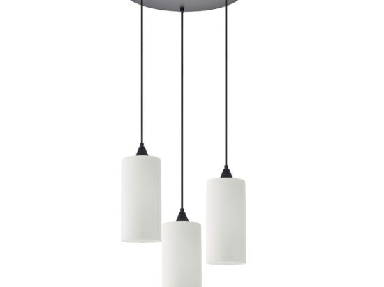 Φωτιστικό Οροφής Κρεμαστό Adept Tube 77-9002 35x300cm 3xE27 60W White Homelighting Μέταλλο,Ύφασμα