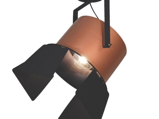 Φωτιστικό Οροφής - Πλαφονιέρα Arlen 77-4298 45x65cm E27 60W Copper-Black Homelighting Μέταλλο