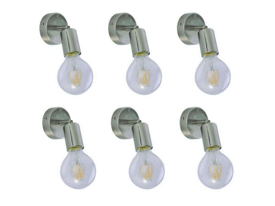 Σποτ Οροφής - Τοίχου Soma (Σετ 6Τμχ) 77-8860 20x15cm 1xE27 60W Nickel Homelighting