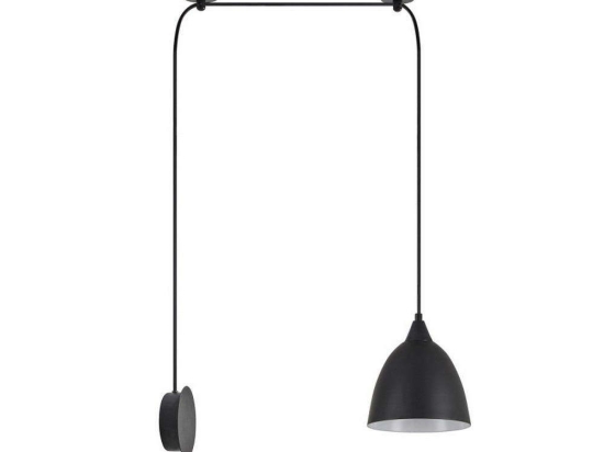 Φωτιστικό Οροφής 77-9043 50x16x300cm 1xE27 60W Black Homelighting