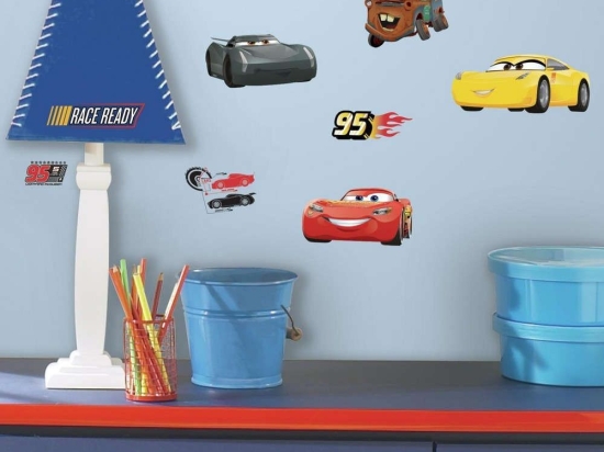 Αυτοκόλλητα Τοίχου Cars 3 RΜΚ3353 Multi Roommates