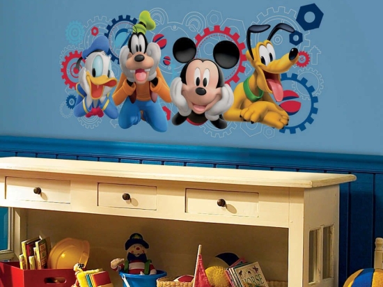 Αυτοκόλλητα Τοίχου Mickey Ήρωες RΜΚ2561 Multi Roommates