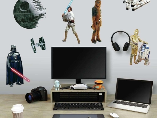 Αυτοκόλλητα Τοίχου Star Wars Classic RΜΚ1586 Multi Roommates