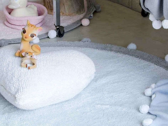 Χαλί Παιδικό Bubbly Στρόγγυλο Γαλάζιο Lorena Canals 120X120cm Round