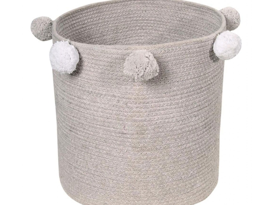 Καλάθι Αποθήκευσης Bubbly LOR-BSK-BUBBLY-GREY Γκρι 30X30X30Cm Lorena Canals Βαμβάκι