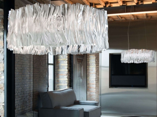 Φωτιστικό Οροφής Κρεμαστό Accordeon 3000 Kelvin - White Slamp Μέταλλο