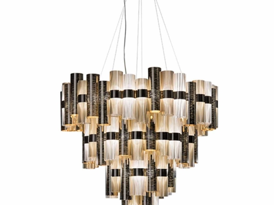 Φωτιστικό Οροφής Κρεμαστό Led La Lollona 4 Gold Slamp Μέταλλο