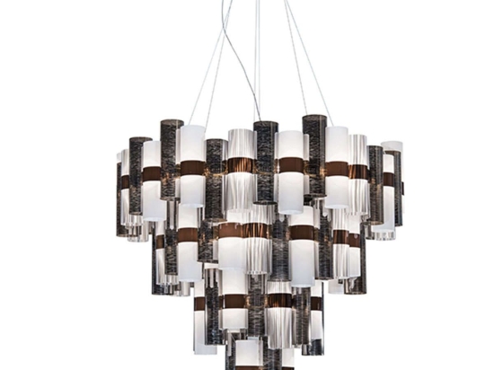 Φωτιστικό Οροφής Κρεμαστό Led La Lollona 4 Pewter-White Slamp Μέταλλο