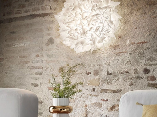 Φωτιστικό Οροφής - Τοίχου Veli Foliage Large White Decor Slamp Πλαστικό