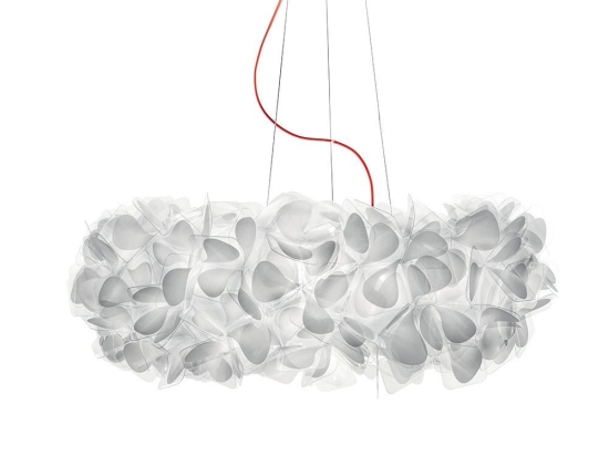Φωτιστικό Οροφής Clizia 130 Mama Non Mama 130cm E27 15x12W White - Red Wire Slamp PC
