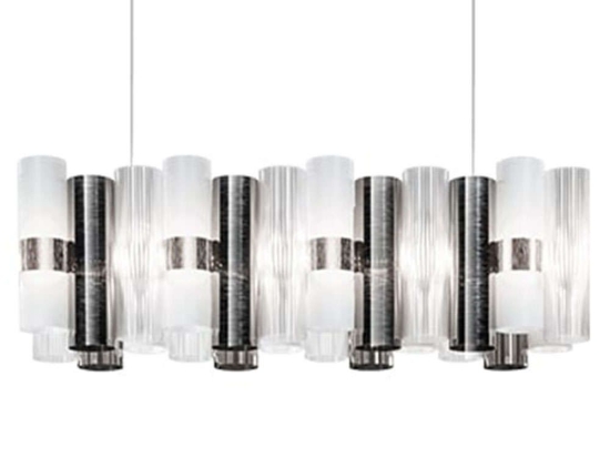 Φωτιστικό Οροφής - Ράγα La Lollo 93x28x28cm Led 7820lm 70W 2700K Silver-White Slamp