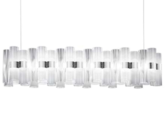 Φωτιστικό Οροφής - Ράγα La Lollo 142x28x28cm Led 12420lm 110W 2700K Clear-White Slamp