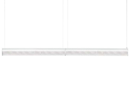 Φωτιστικό Οροφής - Ράγα Modula Double Plisse 192x5,5x10cm Led 7542lm 70W 3000K Light Grey Slamp