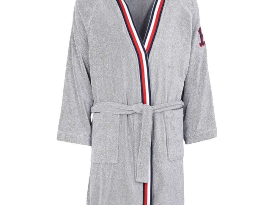 Μπουρνούζι Teddy Eponge Grey Tommy Hilfiger