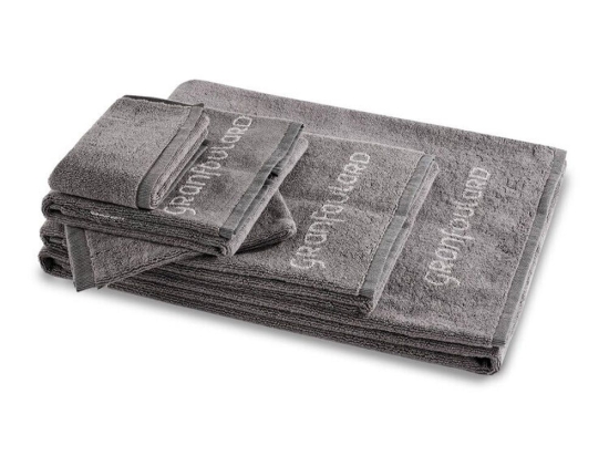 Πετσέτα Shades G1 9307700 Grigio Bassetti Σώματος 70x140cm 100% Βαμβάκι