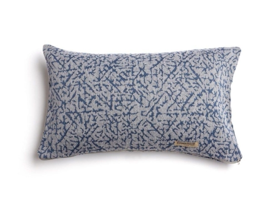Μαξιλαροθήκη Διακοσμητική Athos Classic Blue-Grey Aslanis Home 30X50 Βαμβάκι-Chenille