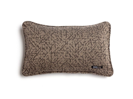 Μαξιλαροθήκη Διακοσμητική Athos Ραφή Γκανς Beige-Brown Aslanis Home 30X50 Βαμβάκι-Chenille