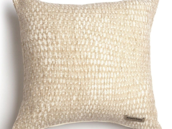 Μαξιλαροθήκη Διακοσμητική Ismaros Classic Spaghi-Ecru Aslanis Home 45X45 Βαμβάκι-Chenille
